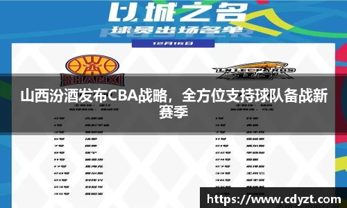 山西汾酒发布CBA战略，全方位支持球队备战新赛季