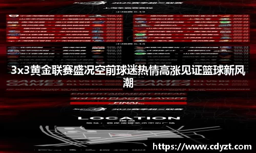 3x3黄金联赛盛况空前球迷热情高涨见证篮球新风潮